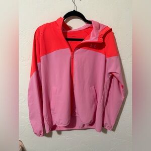 Under Armour Pink & Red Windbreaker